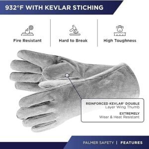 Welding Gloves Heat & Fire Resistant Leather Cut Proof High Temperature Protective Heavy Duty Safety Leather Hand Gloves Get In Best Price